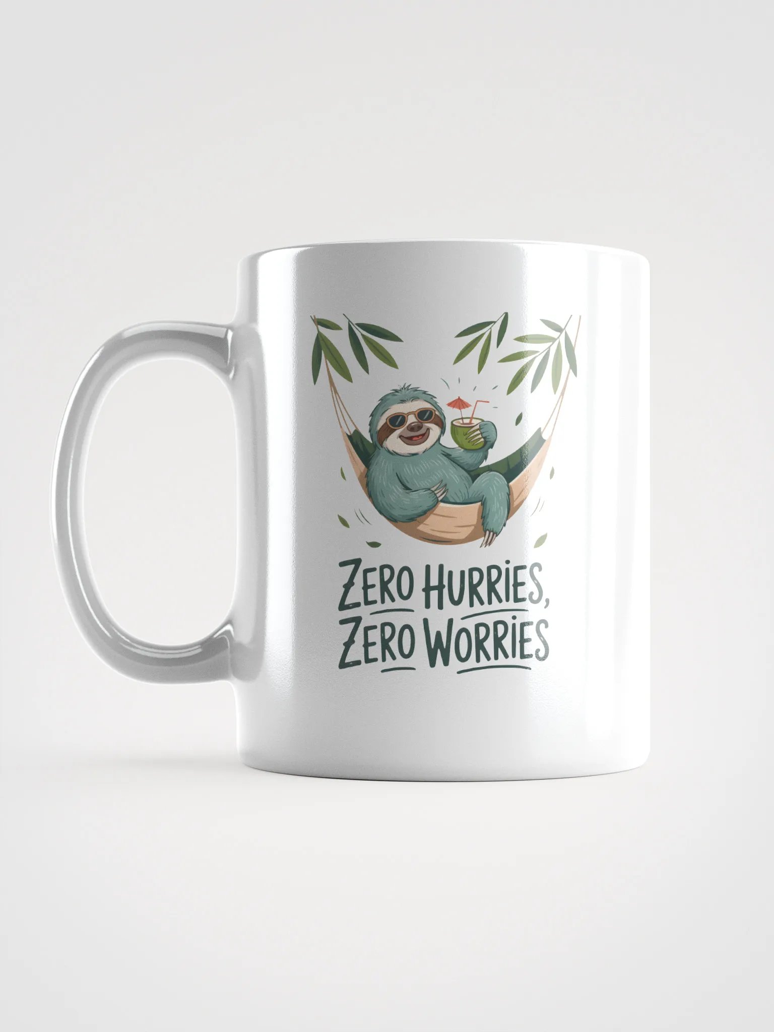Zero Hurries Zero Worries Sloth Mug | Relaxing Mug product image (6)