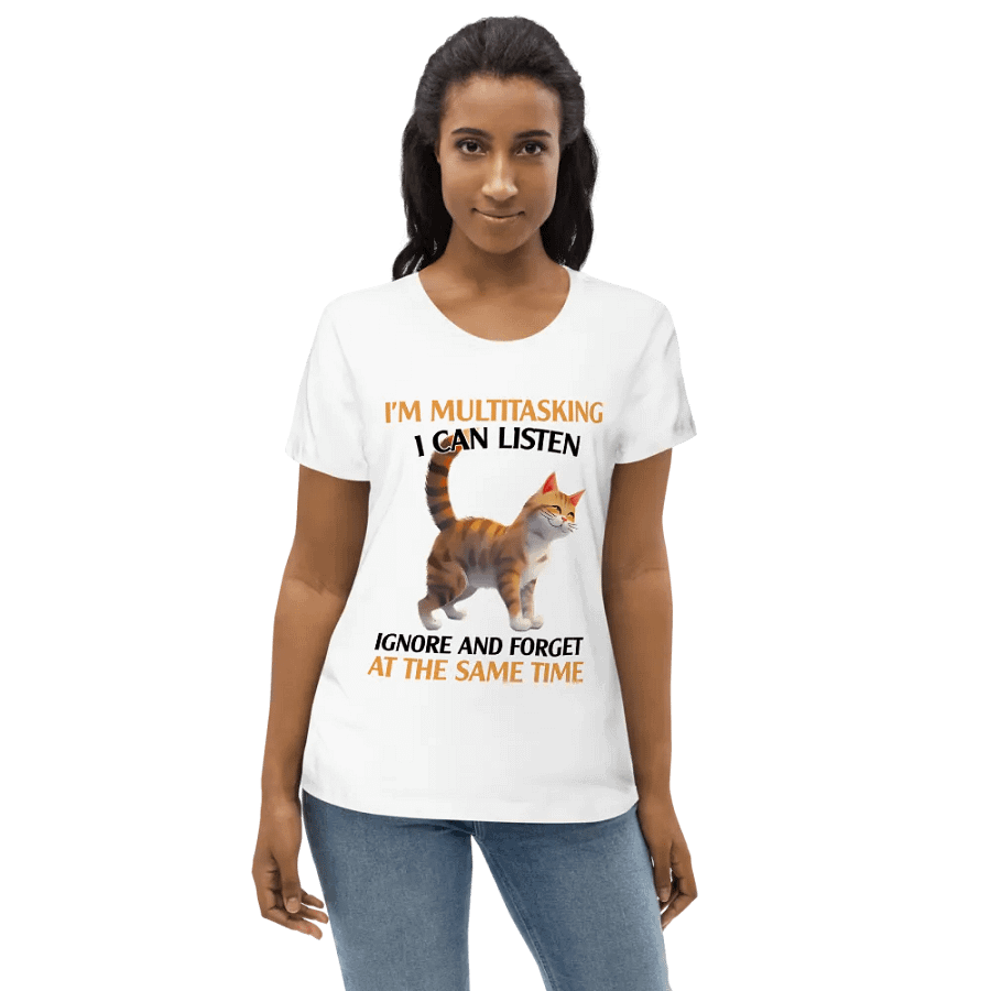 Multitasking Cat Women's Eco Tee product image (6)