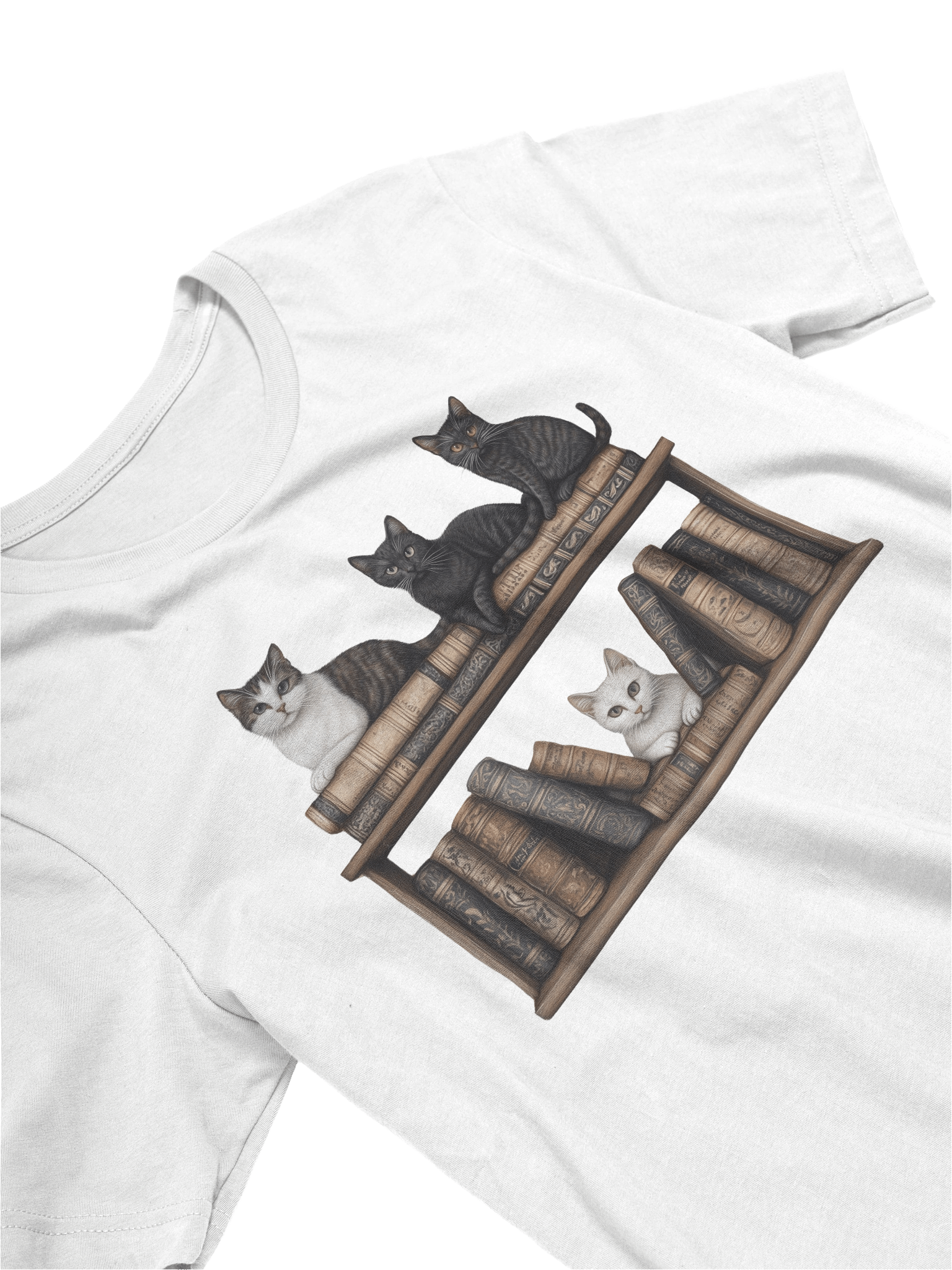 Bookcase Cats T-Shirt product image (20)