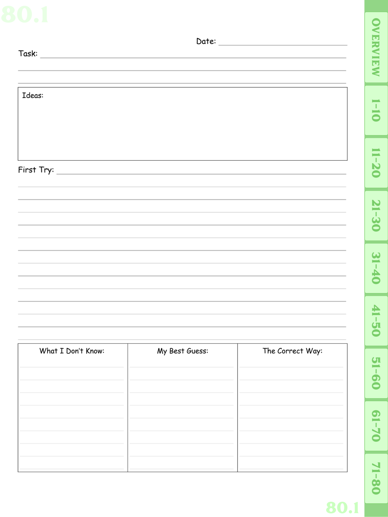 Pastel Green Digital Writing Practice Journal product image (4)