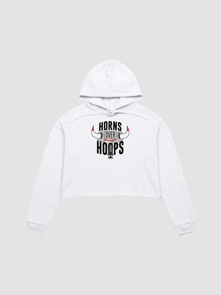 Horns Over Hoops Fusion Crop Hoodie product image (1)