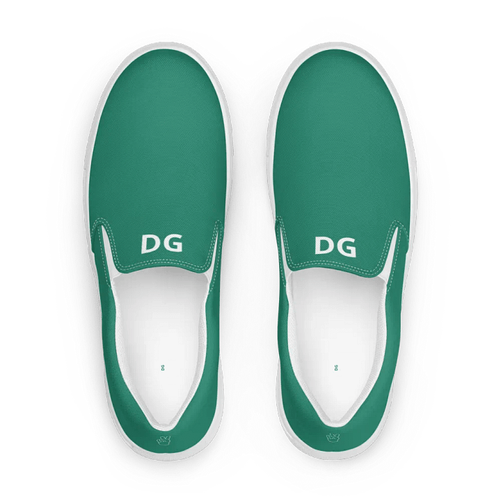 Teal Detail Grandma DG Women's Canvas Slip-Ons product image (1)