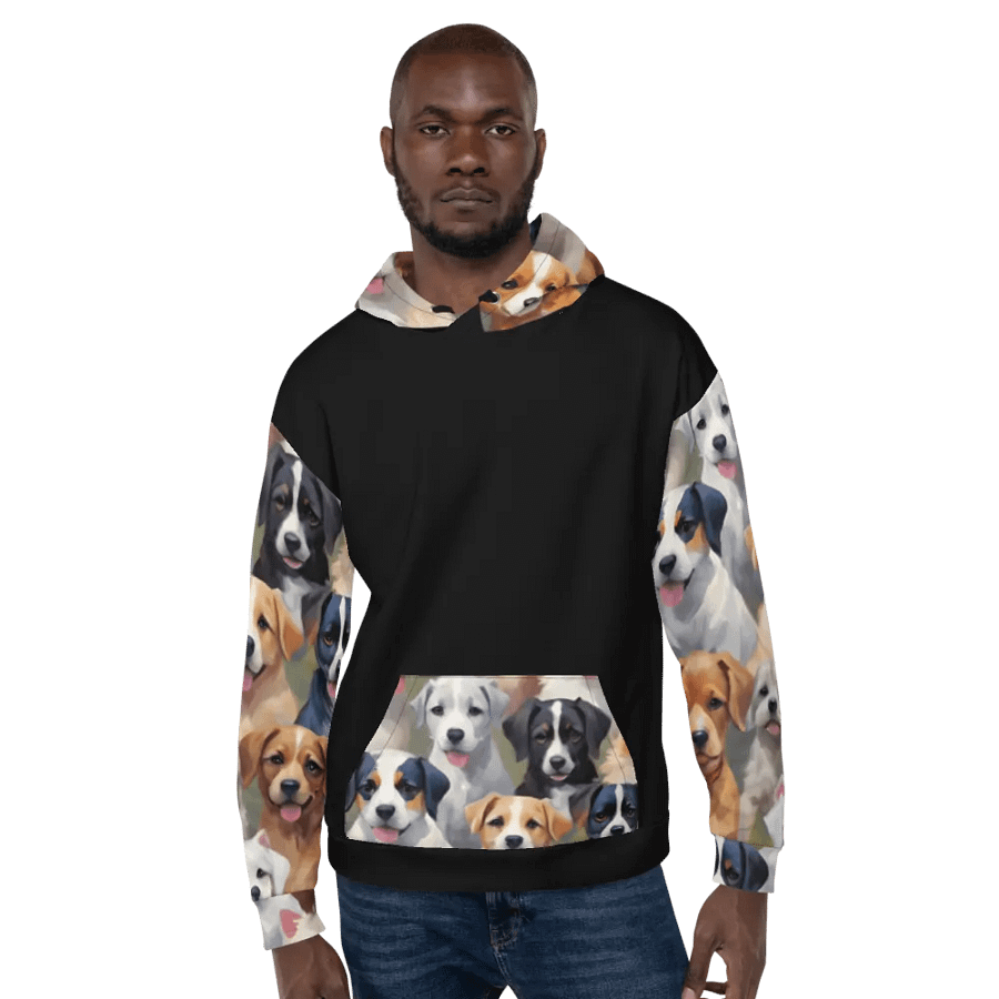 Paw-some Pup Parade Unisex Hoodie product image (6)
