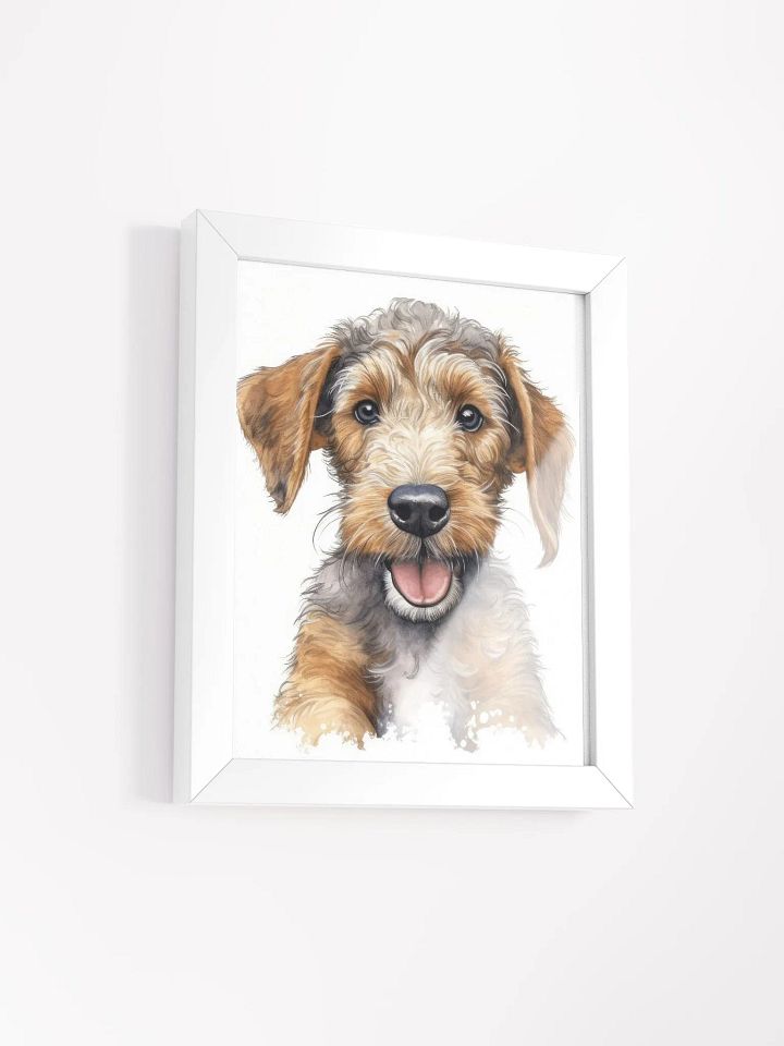 Airedale Terrier Puppy Portrait Watercolor Wall Art product image (50)