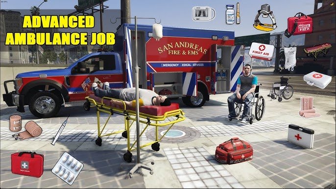 FiveM Advanced Ambulance Job [ QBCore / ESX / QBOX] product image (1)