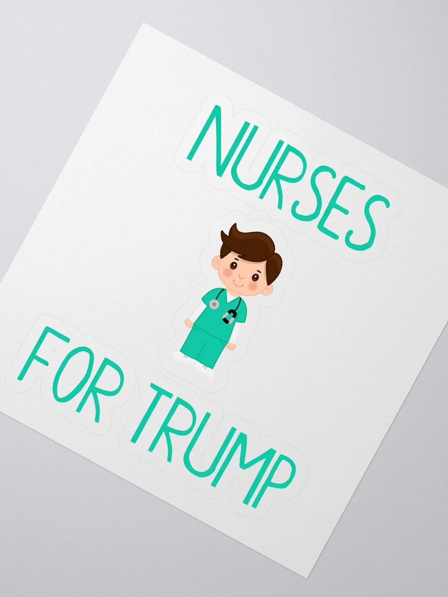 Nurses For Trump (M) Sticker product image (2)
