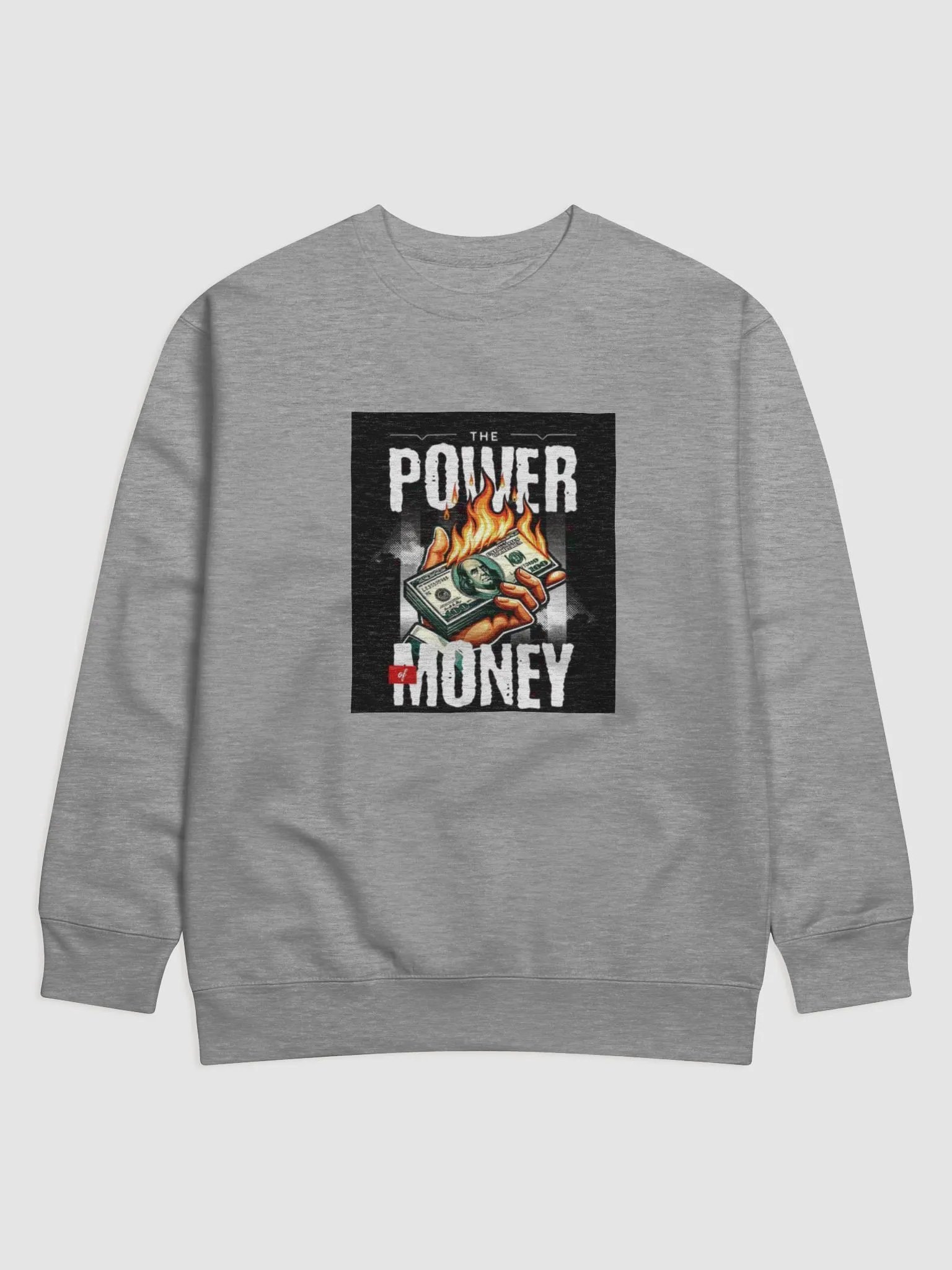 Flaming Wealth Power sweatshirt (the power of money) product image (1)