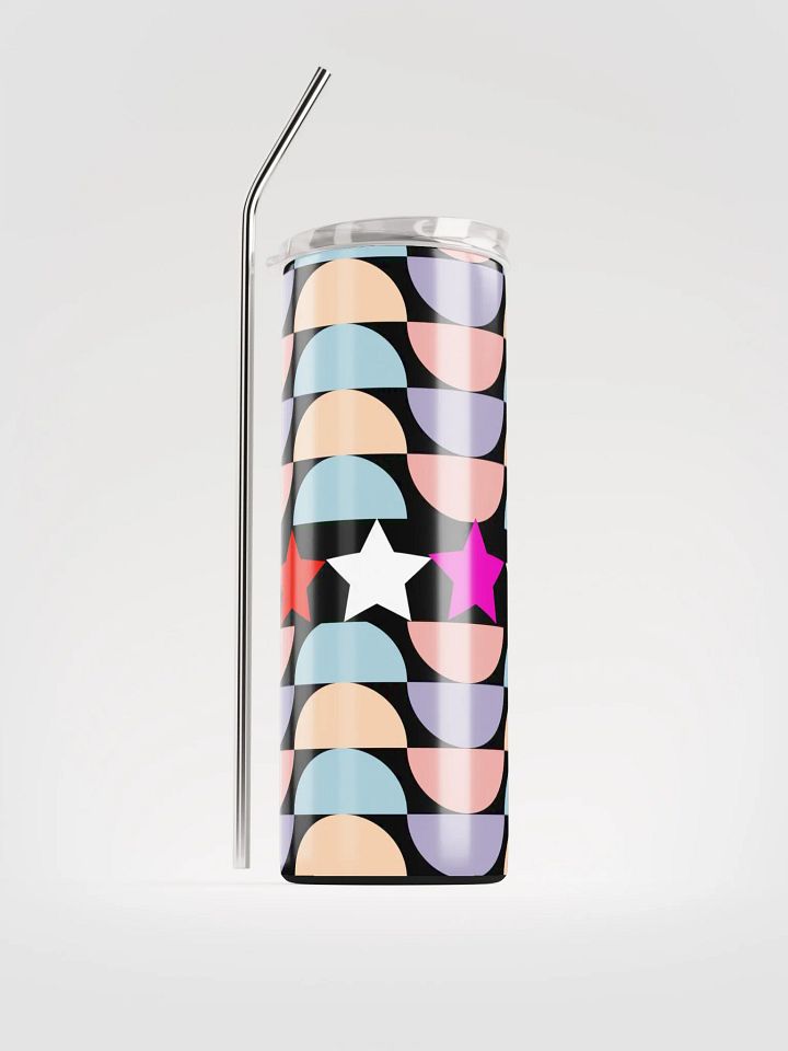 Cosmic Fusion 20 oz Stainless Steel insulated Tumbler with reusable Straw, leak proof cup lid, Tumbler Mug Flasks product image (1)