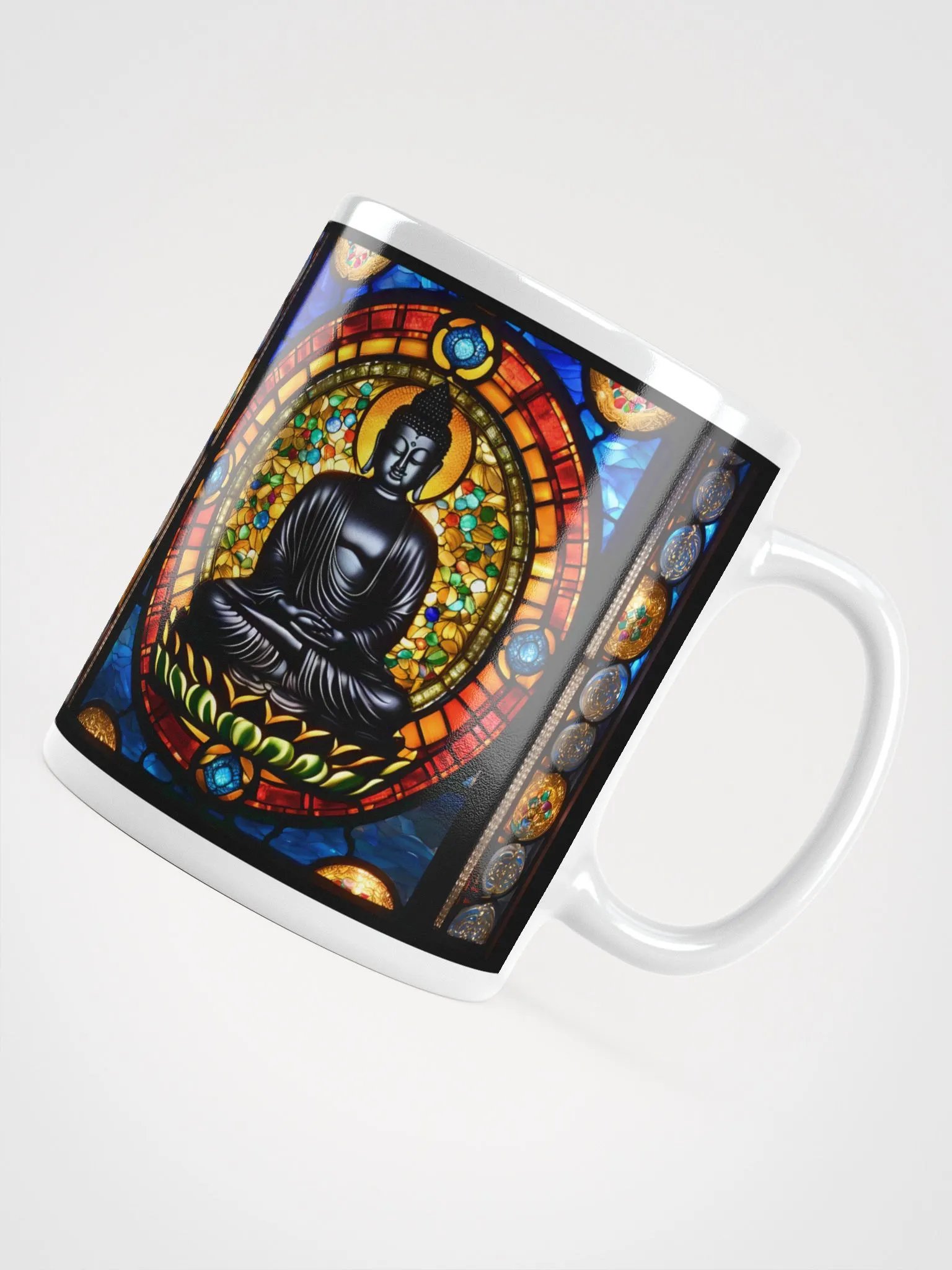 #003 Obsidian Buddha Stained Glass Mug product image (12)