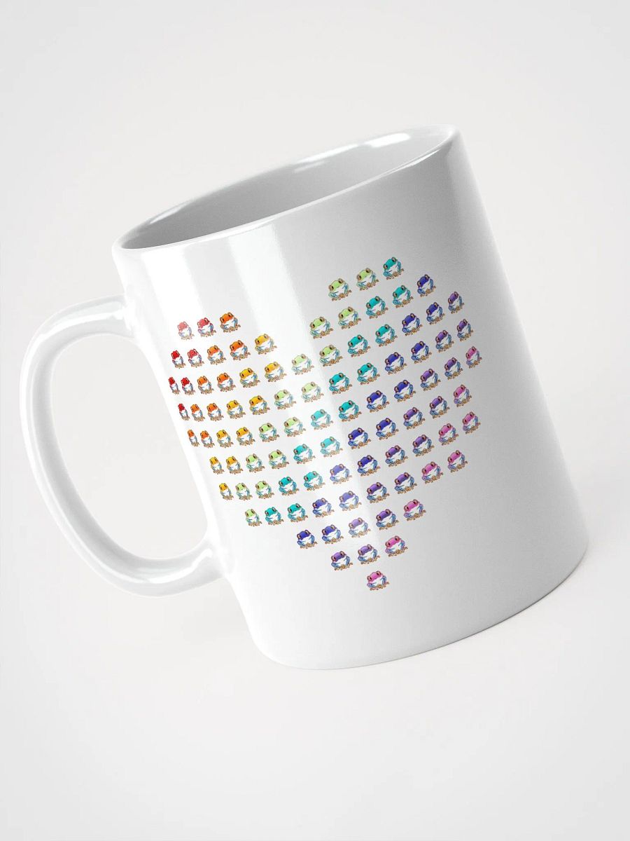 Rip the Frog Pride Heart White Glossy Mug product image (4)