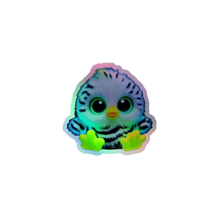 Sparkling Chick Holographic Sticker Sheet product image (1)