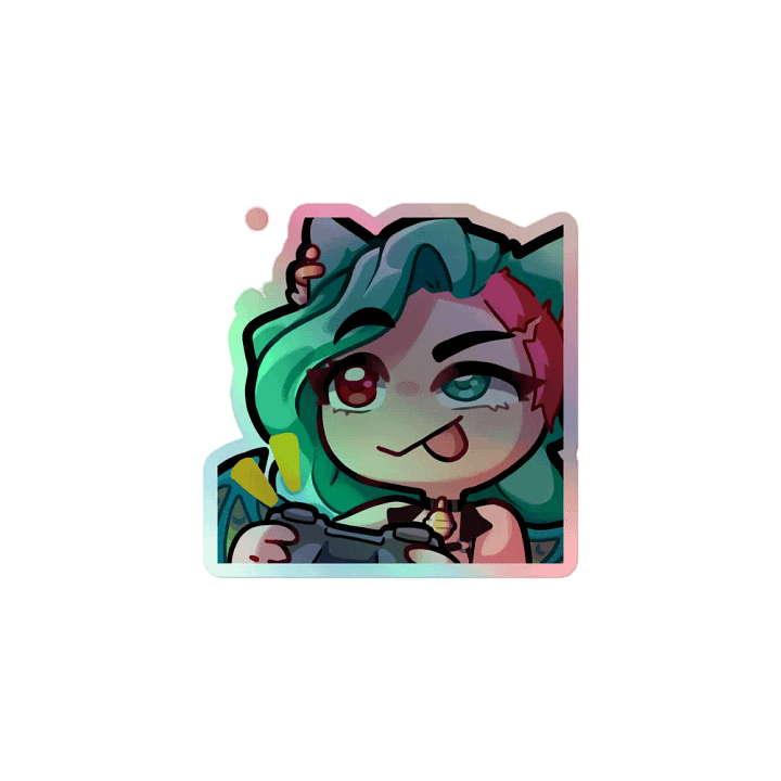 Focused Gamer Holo Sticker product image (1)