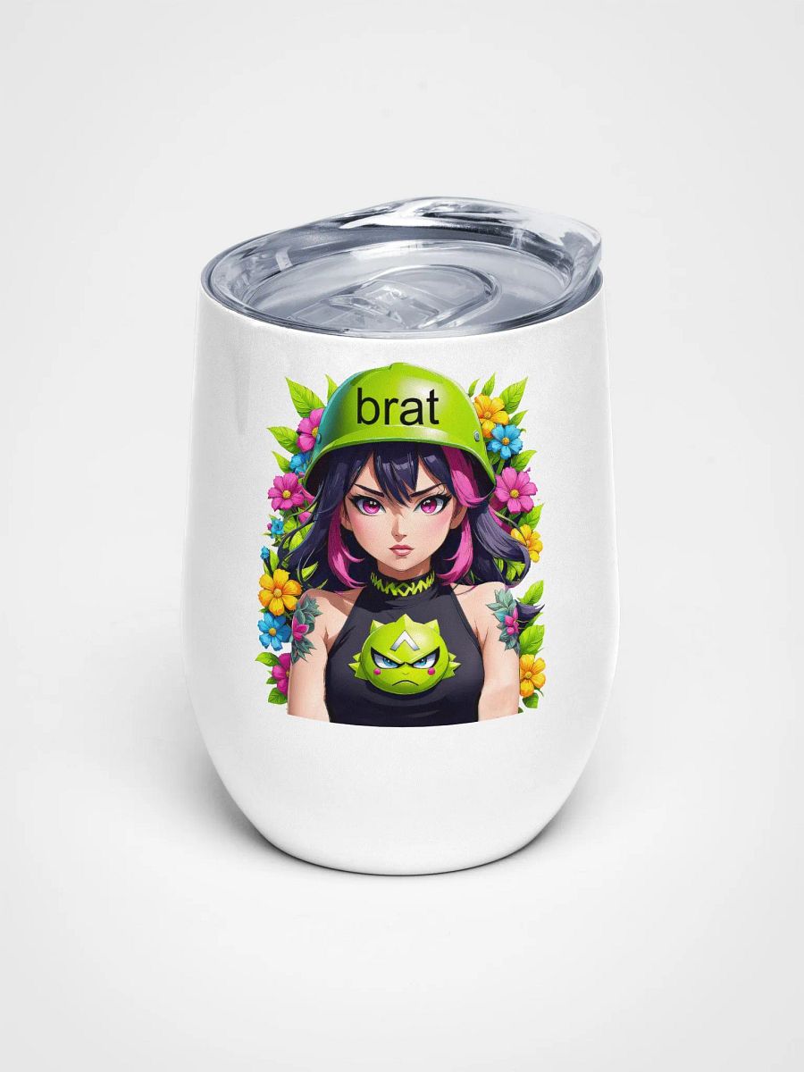 Brat - Wine Tumbler Cup - 12 oz - High-Grade Stainless Steel - v6 product image (1)