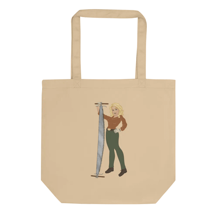 Crosscut Saw Blonde Dolly Pinup Tote Bag product image (4)