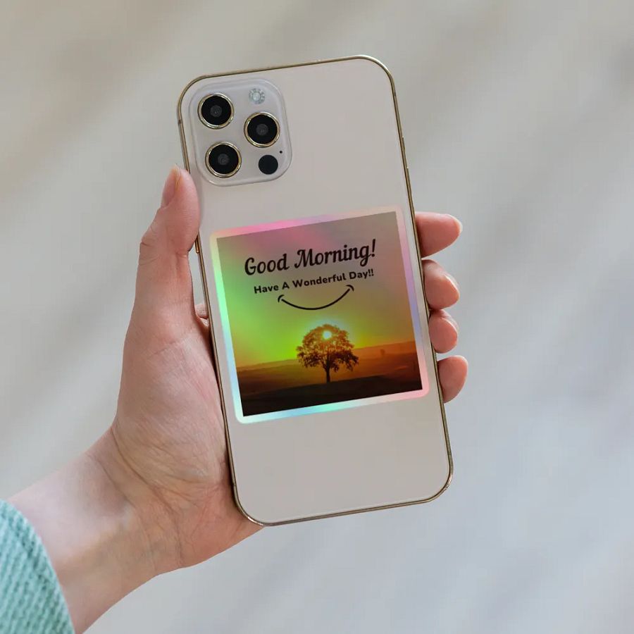 Smiling Sunrise Holographic Sticker Pack product image (6)
