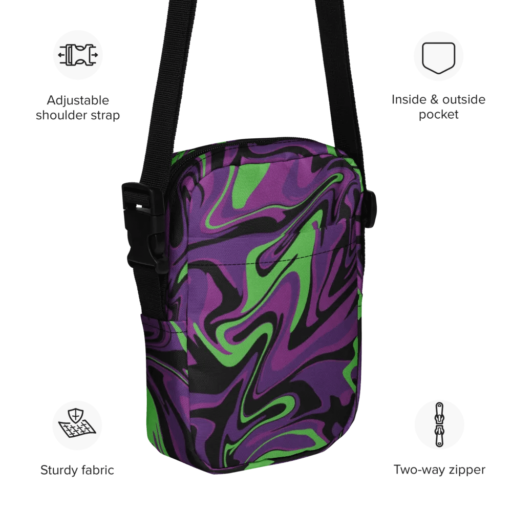 Purple Lime Swirl Utility Crossbody Bag product image (3)