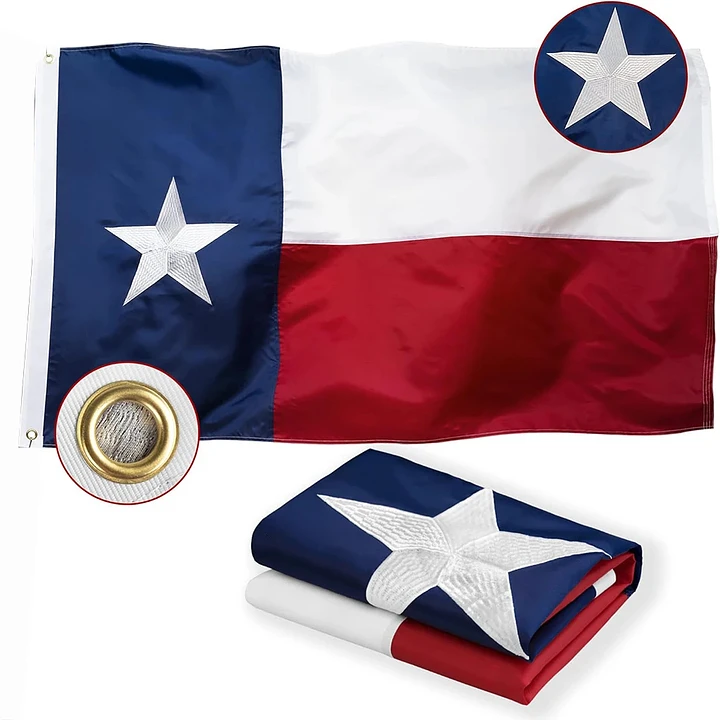 Texas flag double side nylon (3' x 5') - Lone Star Flag product image (1)