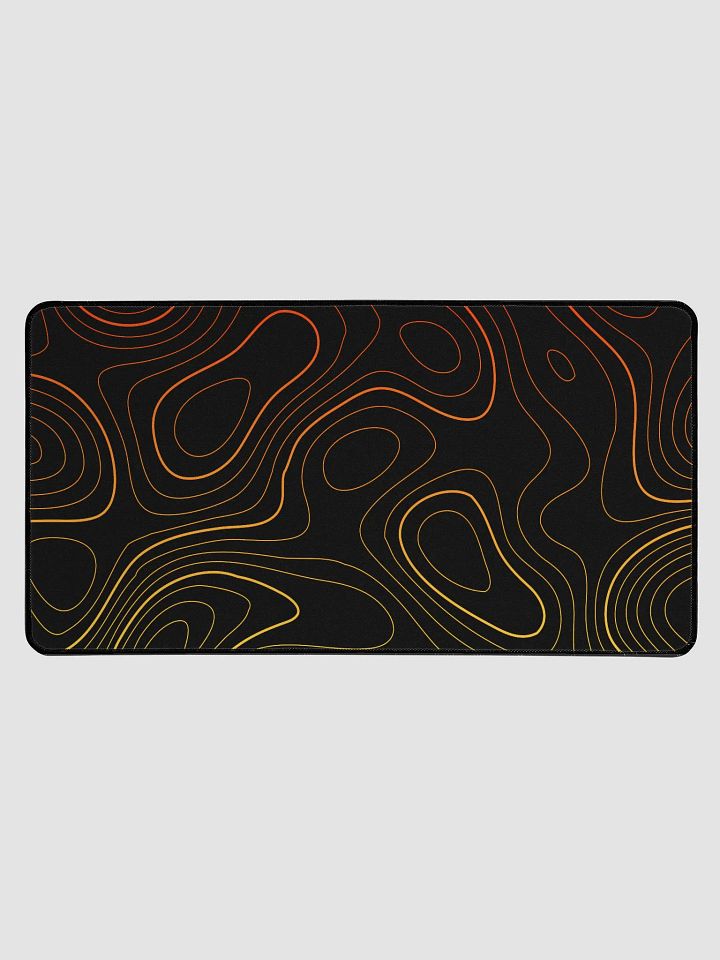 Solar Flare: TOPO LINES WITH GRADIENT POP DESK MOUSE MAT product image (1)