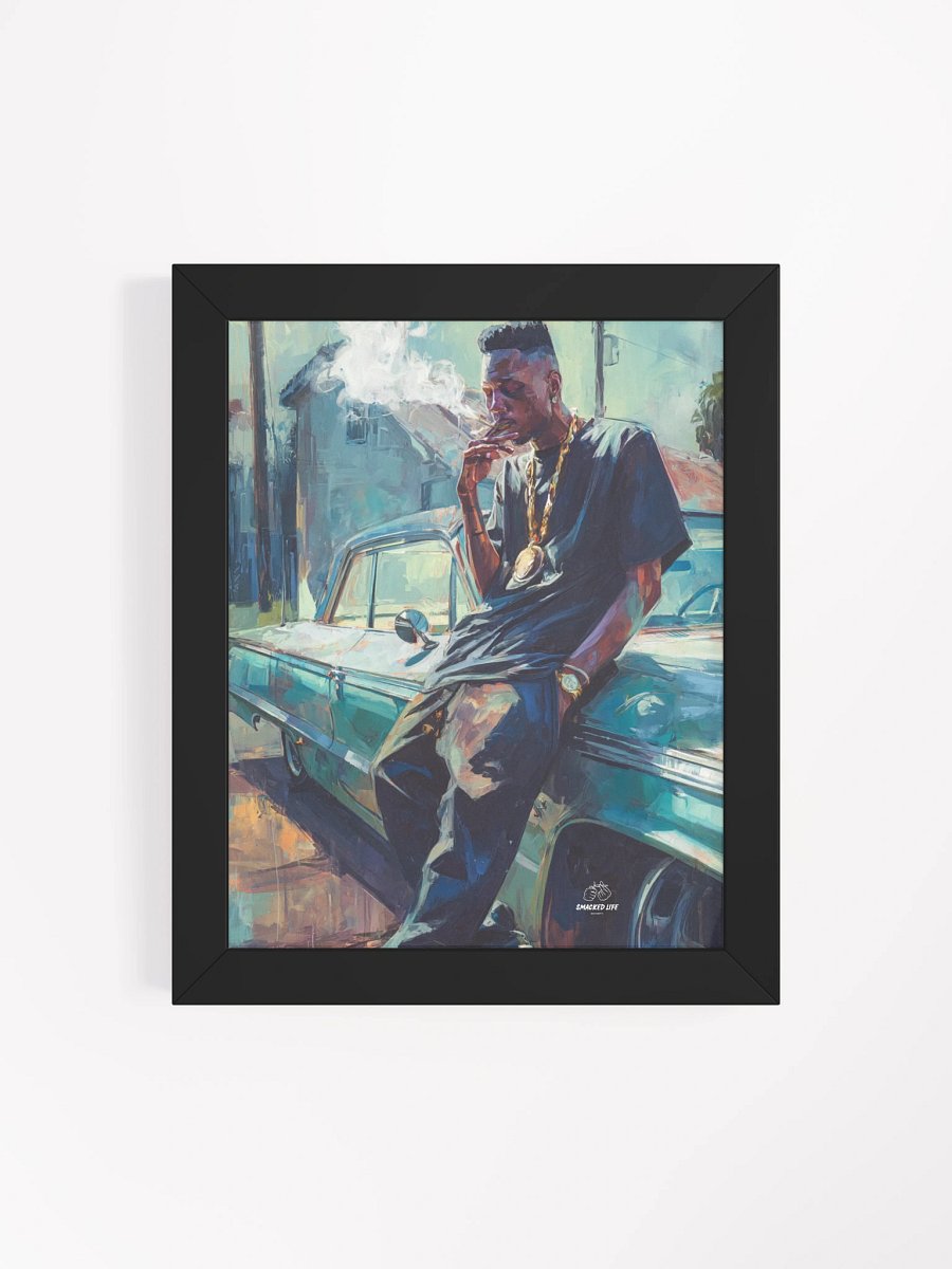 Lowrider Smoke Vibes" Framed Poster – Urban Street Art for Mancaves, Homes, Lounges & Dispensaries product image (41)