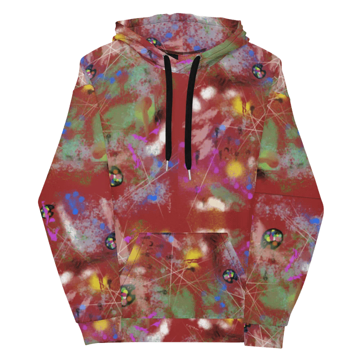 SplatterWear #2 Unisex Art Hoodie/Radish product image (1)
