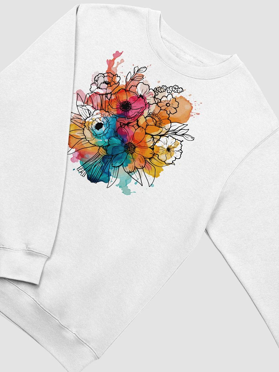 Watercolor Floral Bouquet Crewneck Sweatshirt product image (4)