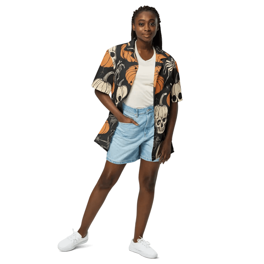 Spooky Paradise Hawaiian Shirt product image (3)