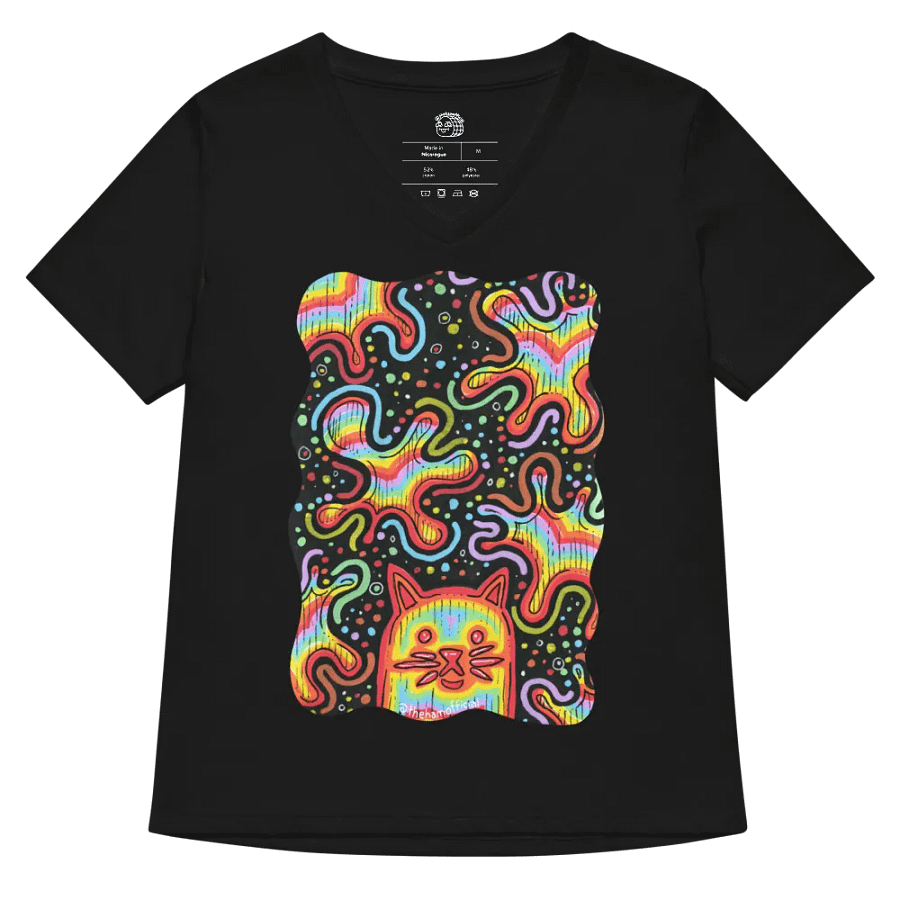 When the Catnip Hits V-Neck T-shirt product image (5)