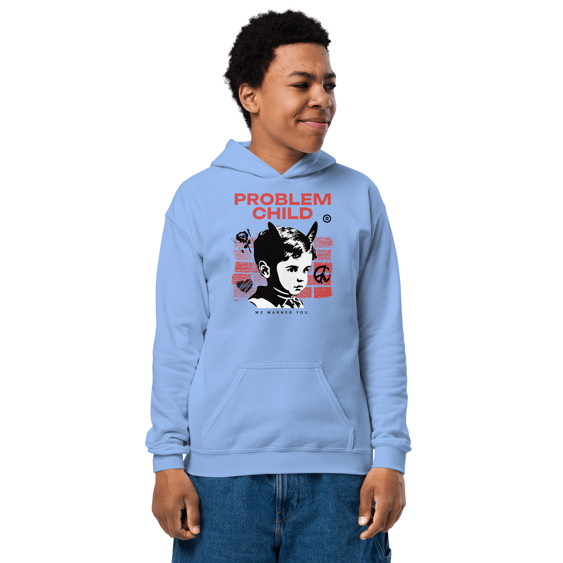 Problem Child | Unisex Gildan Youth Heavy Blend Hoodie product image (4)