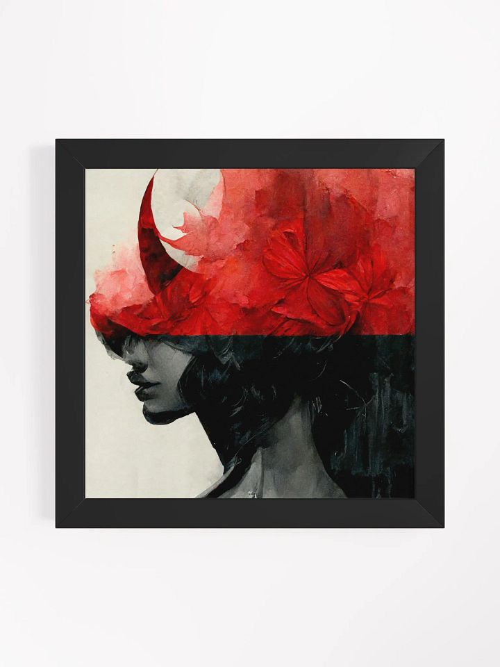 Dreamy Floral Red Hat Framed Poster product image (2)