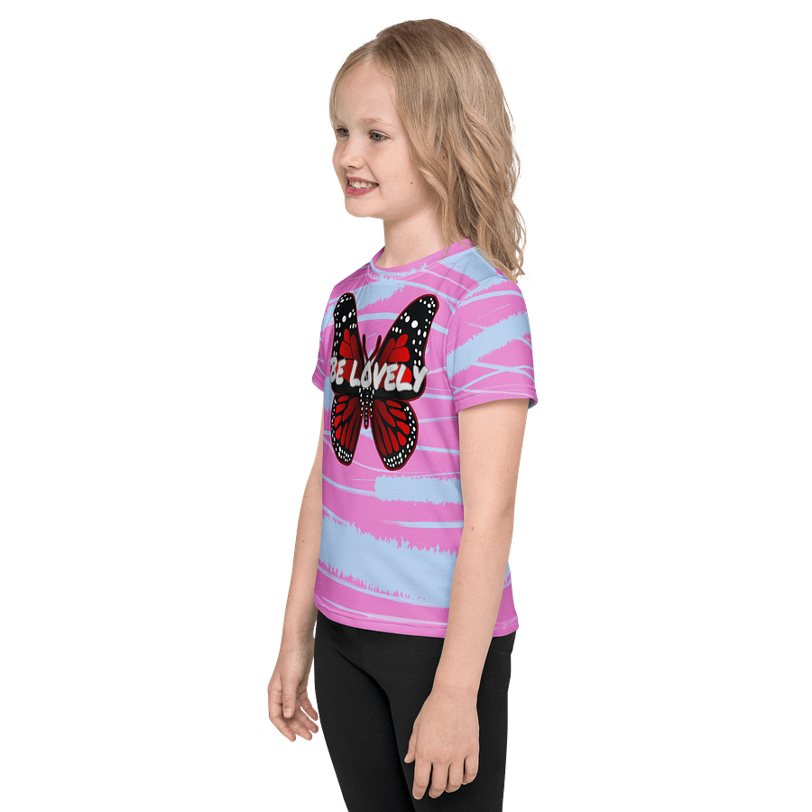 Be Lovely Butterfly Kids Crew Neck T-Shirt Girl and Boy product image (3)