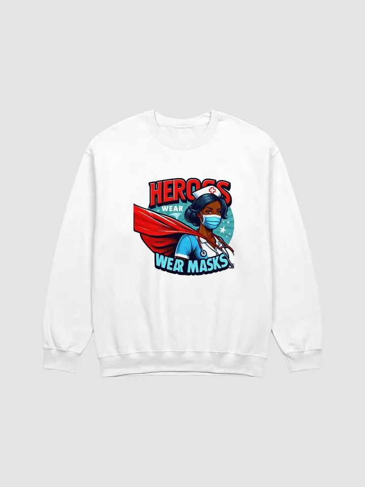 Superhero Nurse 'Heroes Wear Masks' Sweatshirt product image (6)