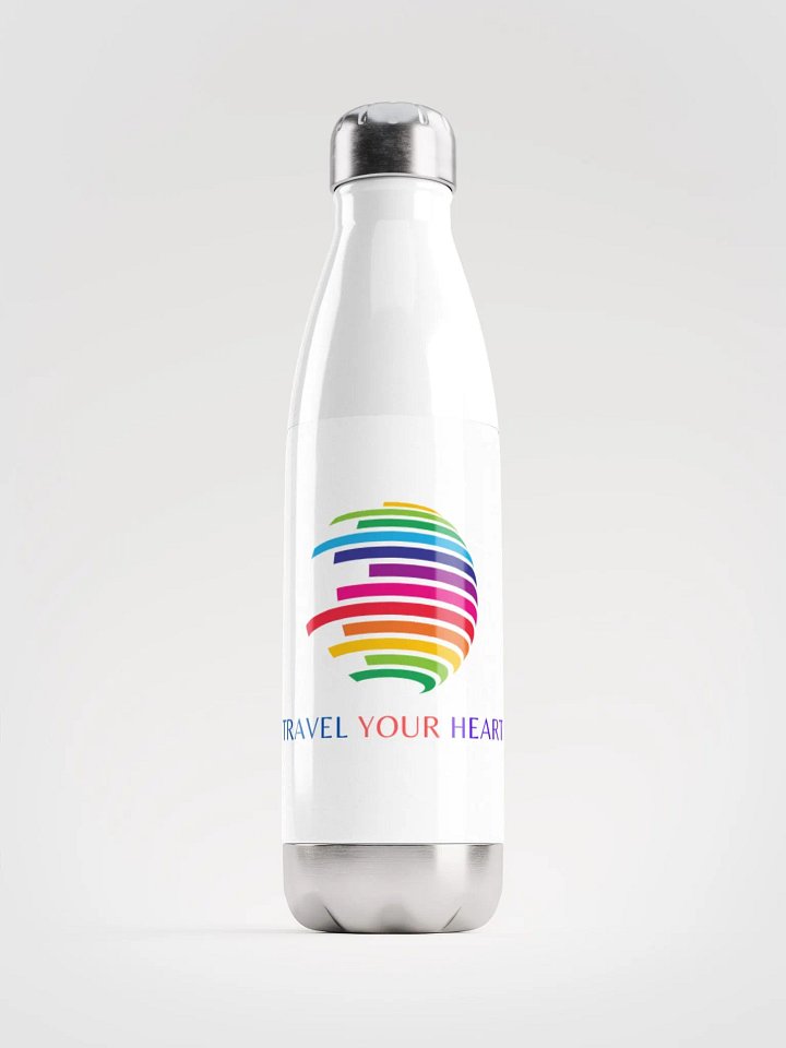 Travel Your Heart Stainless Steel Water Bottle product image (1)