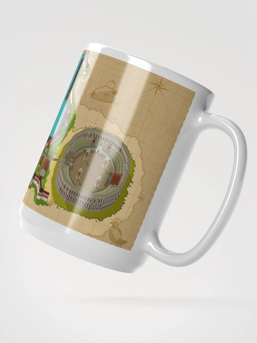 Varlamore Fantasy Map White Glossy Mug product image (2)