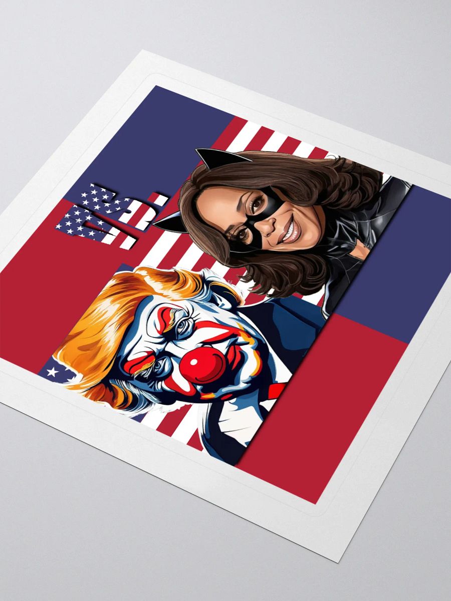 Joker Trump vs. Cat Harris Kiss Cut Stickers product image (3)