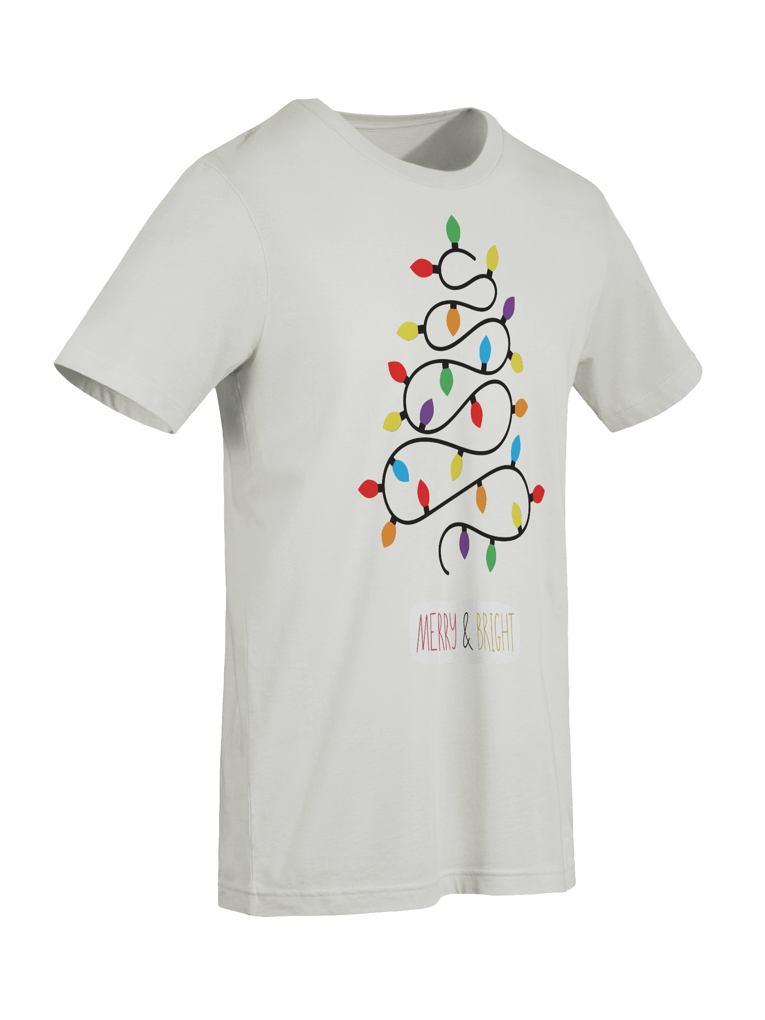MERRY & BRIGHT Christmas Tree Dot T-Shirt product image (65)