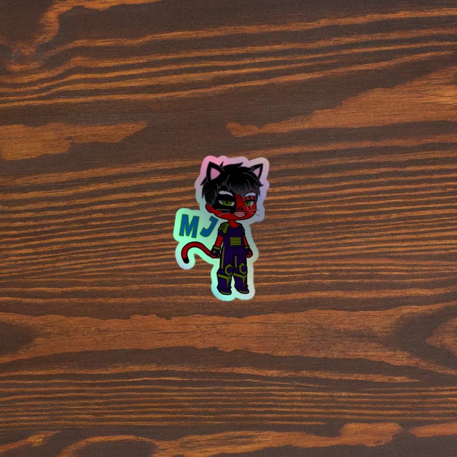 MJ - Cosmic Cats - rainbow sticker product image (3)