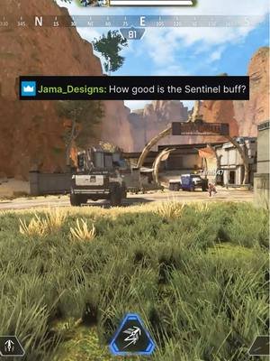 How good is the sentinel now? #apexlegends #apexfunny #cau7ion #apexpredator #apexpathfinder 