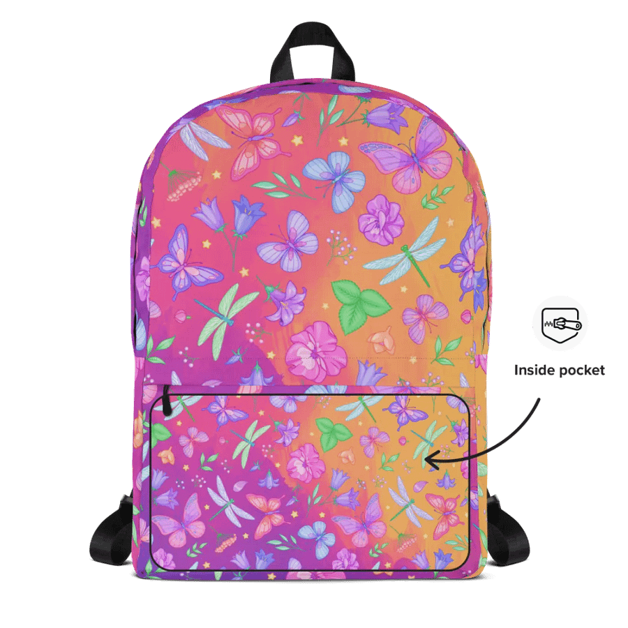 Whimsical butterfly Delight Backpack for girls and young ladies product image (4)