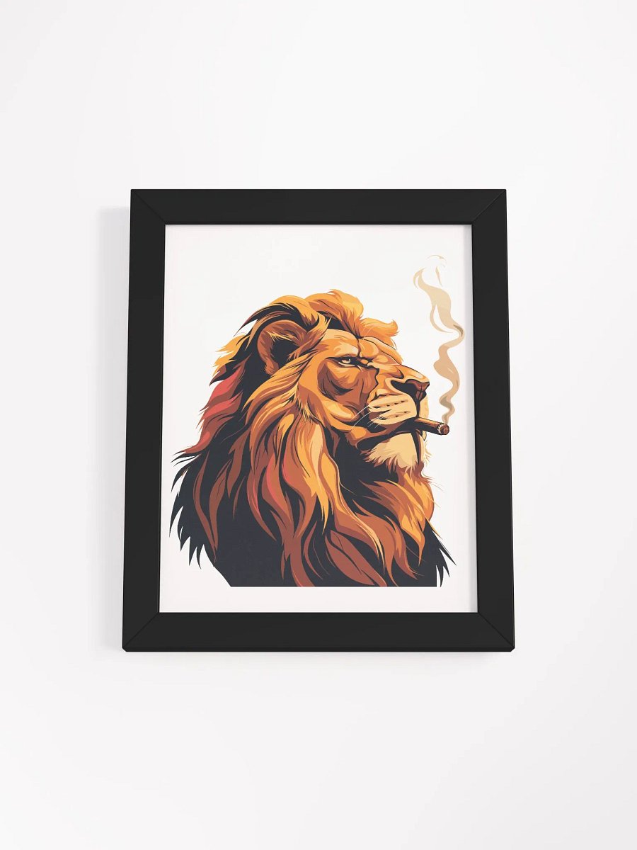 Badass Lion - Framed Matte Poster product image (1)