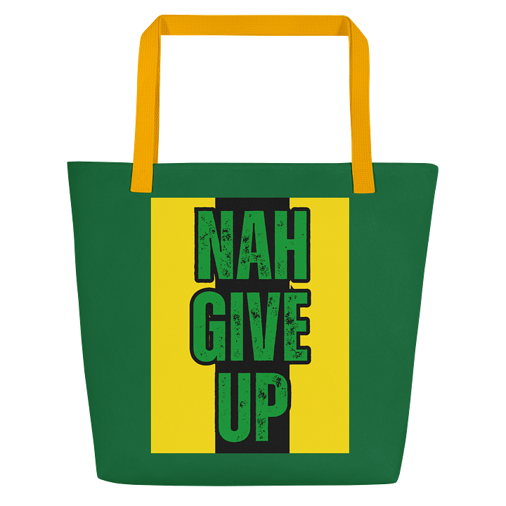 Nah Give Up Motivational Jamaican Tote product image (1)