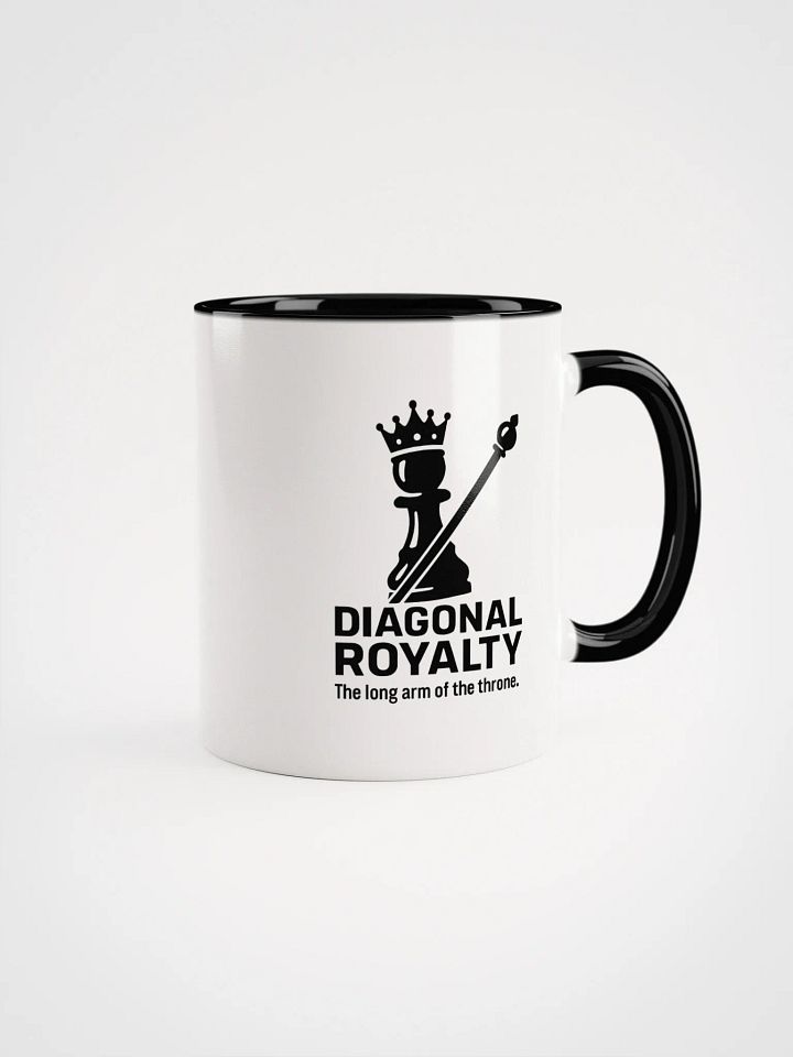 Diagonal Royalty - Ceramic Mug with Color Inside product image (2)