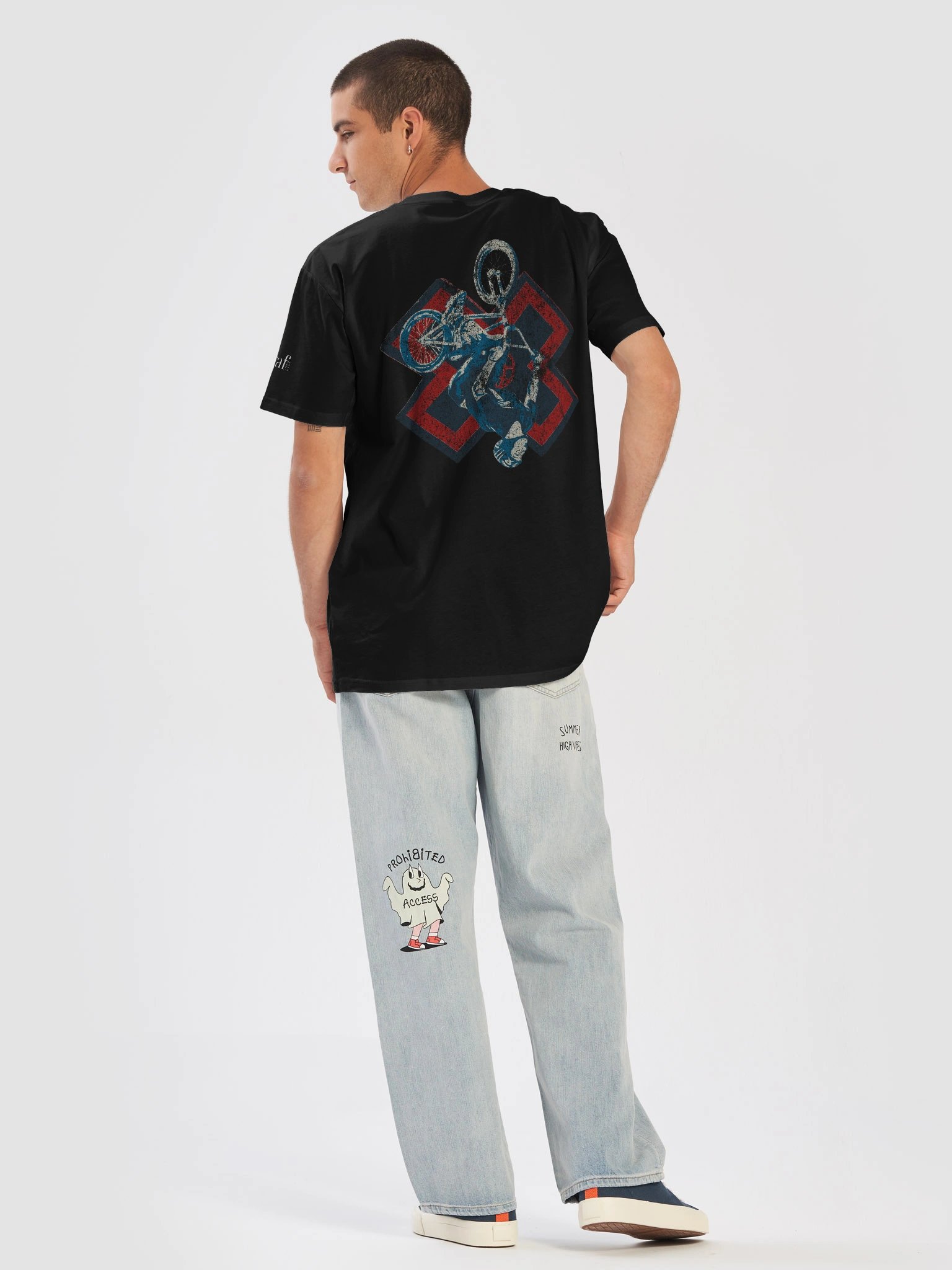 IDGAF X-GAMES BMX STREET CUT T-Shirt product image (18)