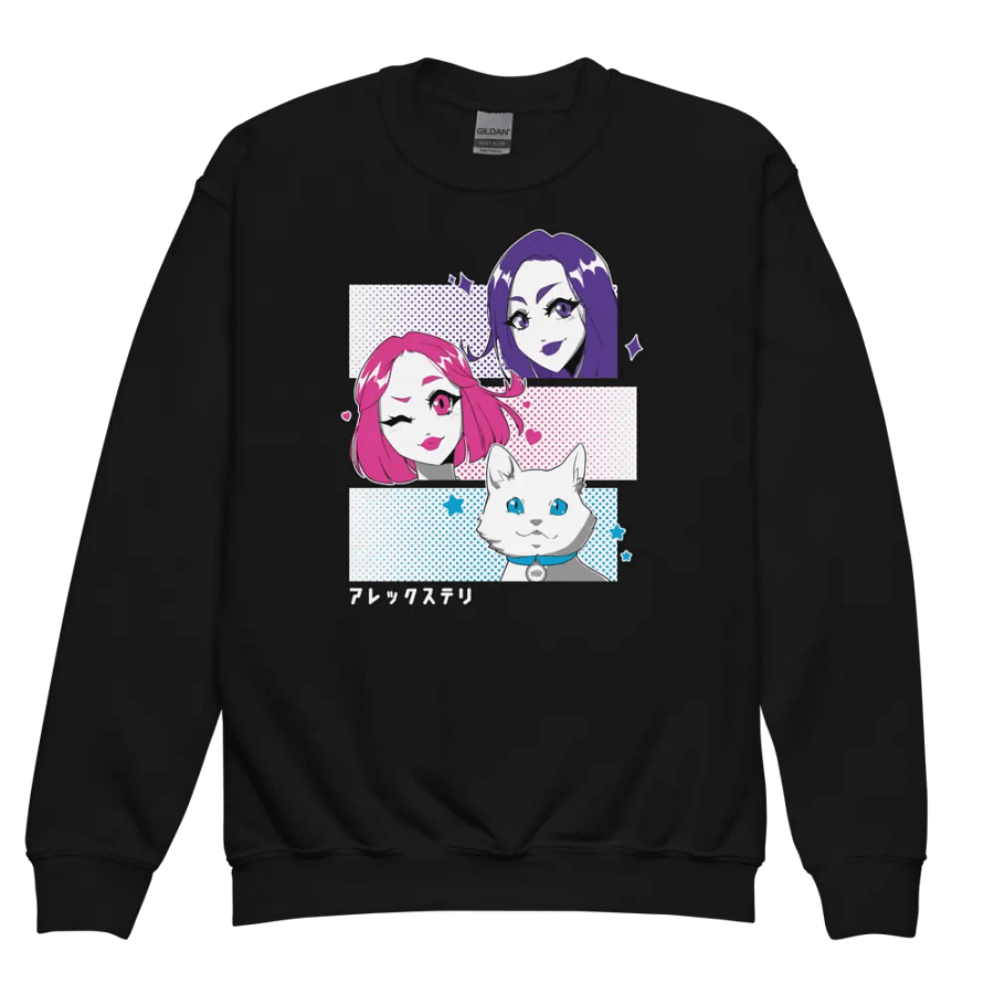 Alex y Tely Youth Anime Sweatshirt product image (3)