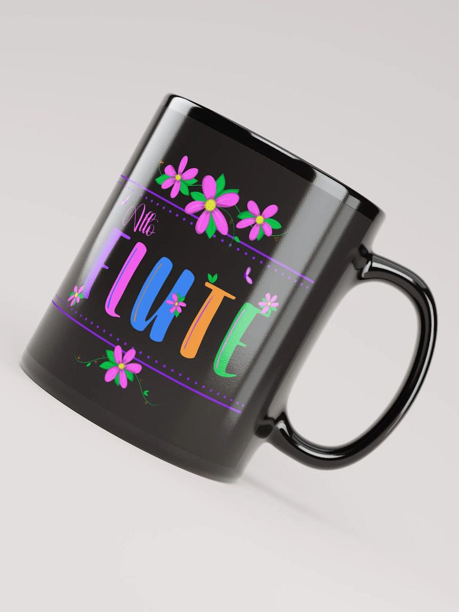 Floral Flutes Black Glossy Mug - Alto product image (4)