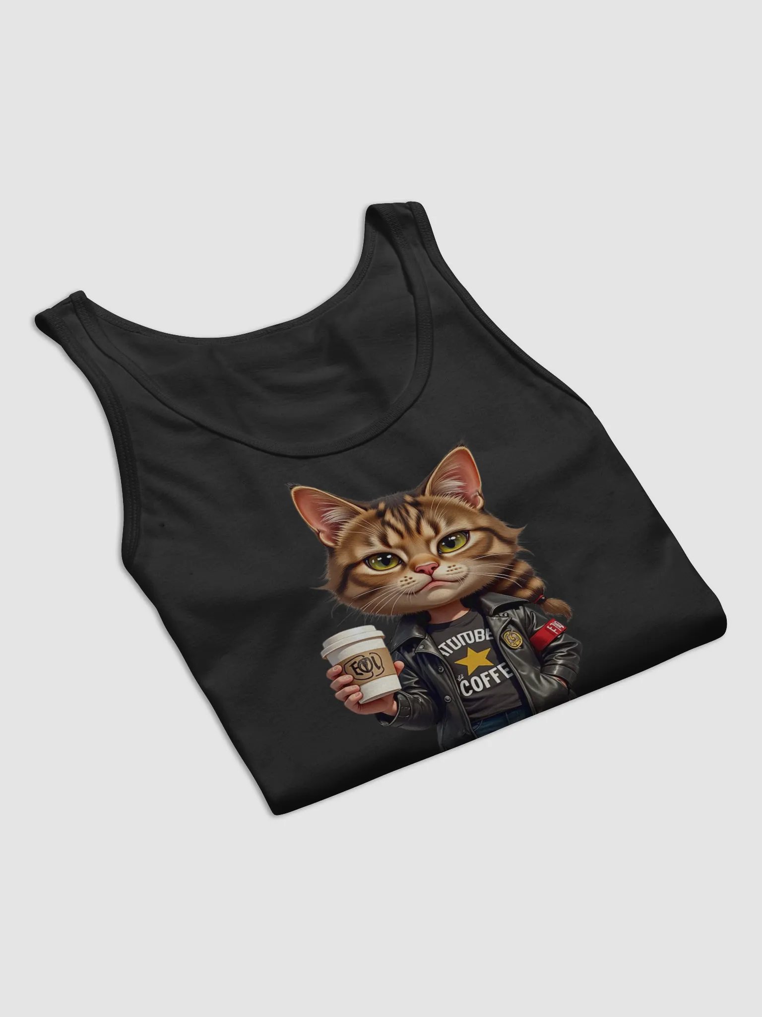 Confident Cat Coffee Tank product image (58)