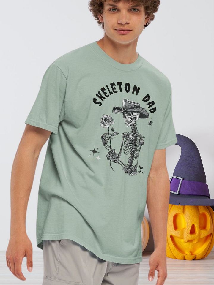 Skeleton Dad Couples Matching Halloween Skeleton Retro T-Shirt product image (1)
