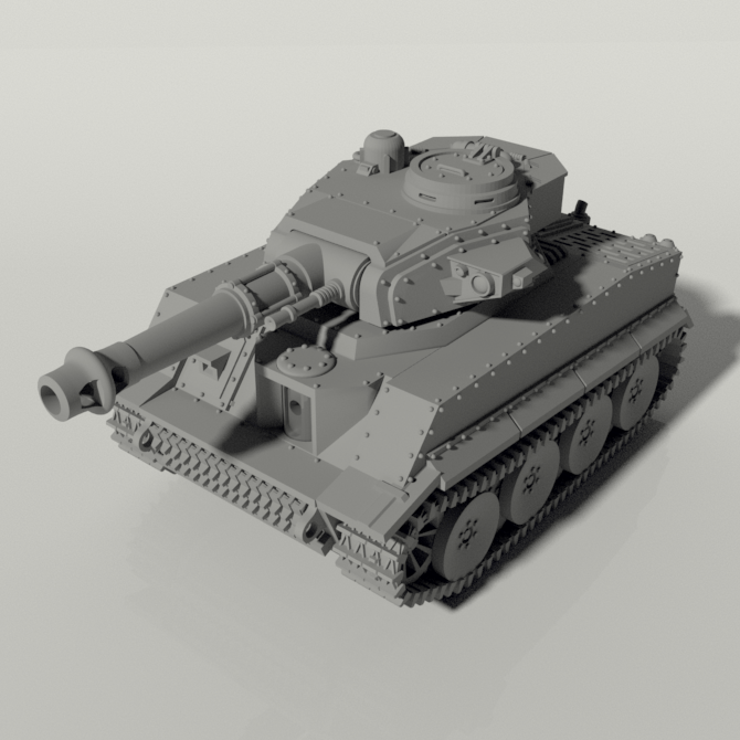 Grim Tiger Battle Tank STLs product image (3)