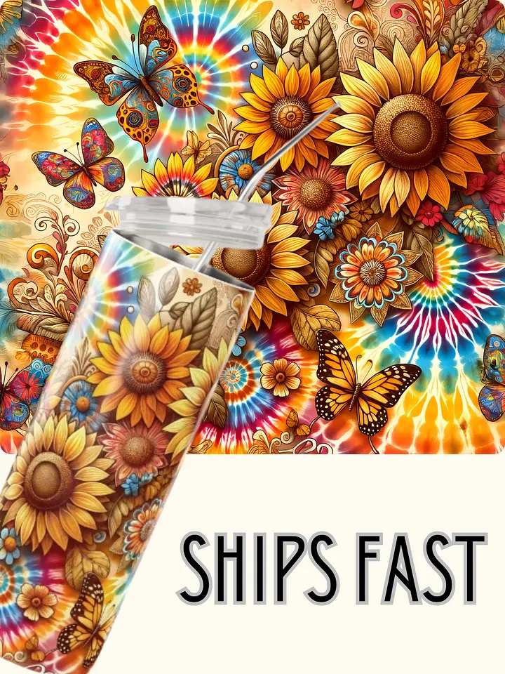 Sunflower Serenity Stainless Steel Tumbler product image (1)