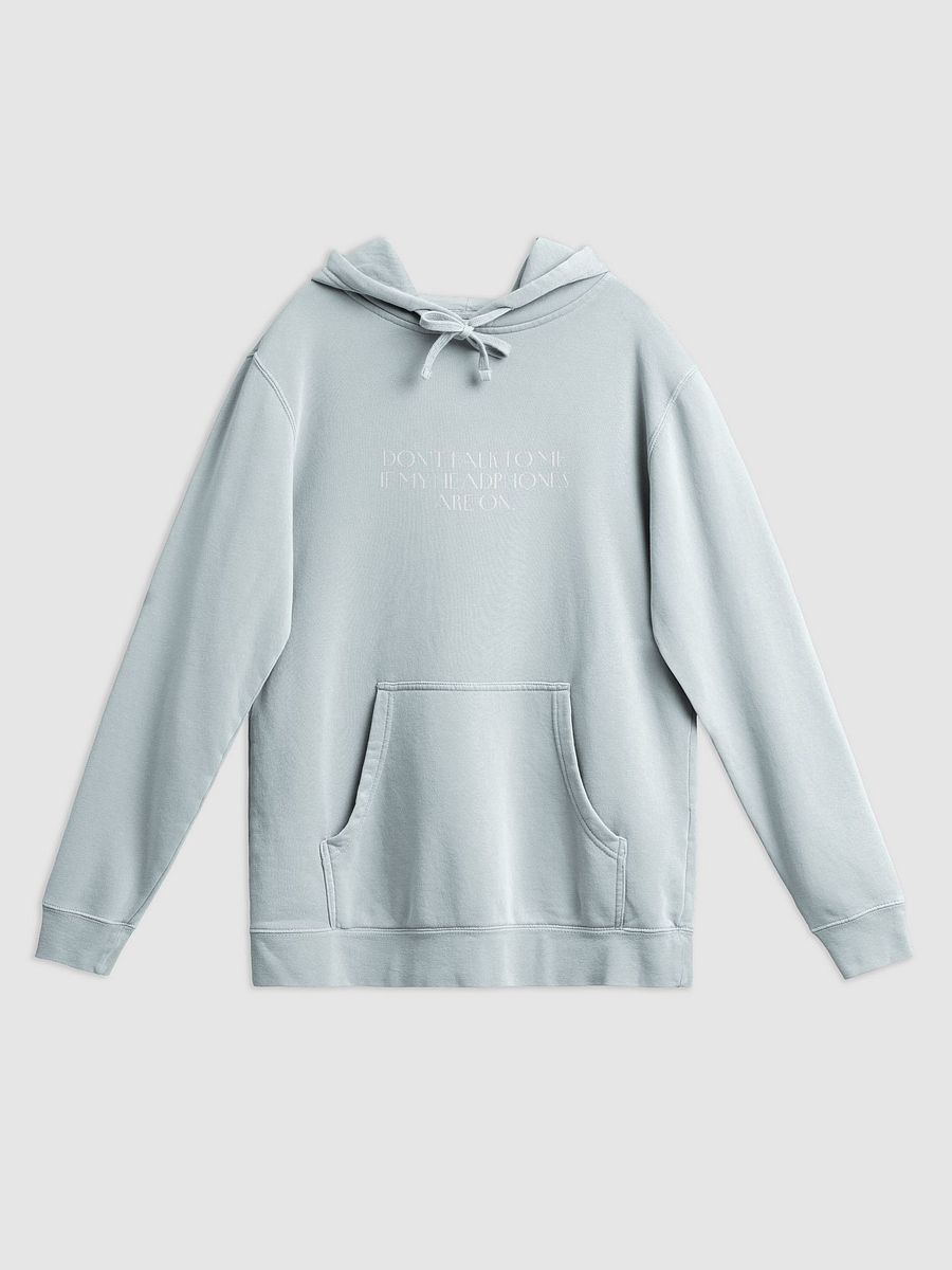 HEADPHONES ON (variant 2) printed pigment hoodie product image (19)