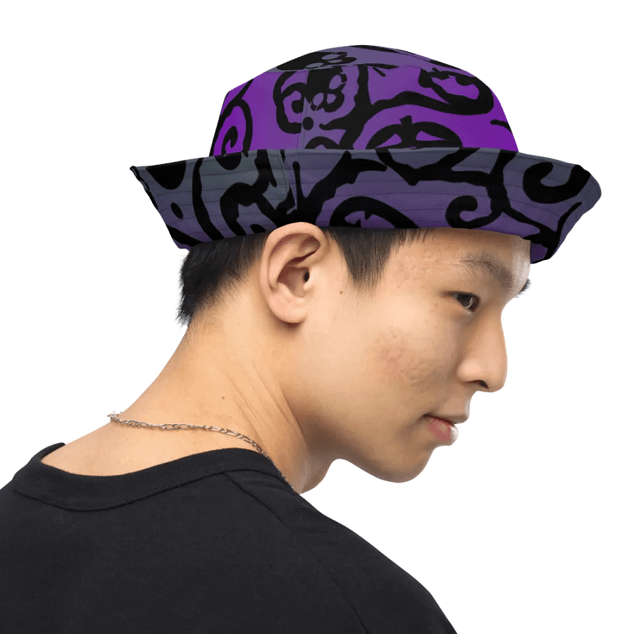Green & Purple Scary Pumpkins Skull Hat product image (6)